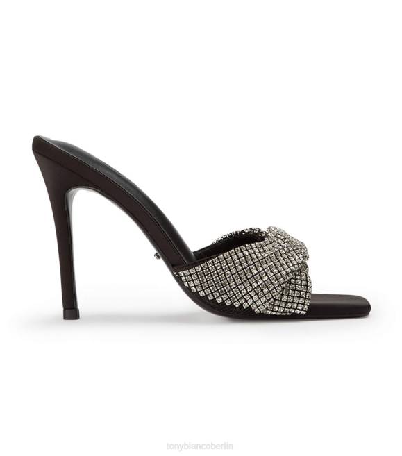 Stöckelschuhe| de Tony Bianco Frauen Fransenabsätze Kristall/Schwarz 4624158
